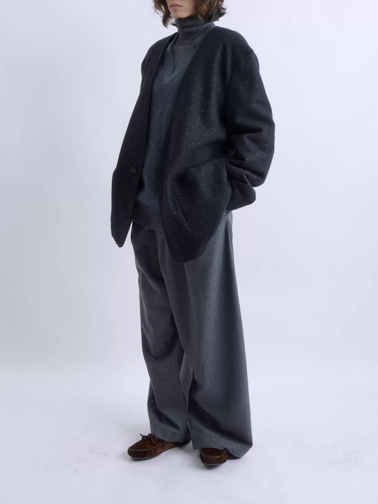 Fear of God Fear of God x Zegna Collarless Wool Star Point Blazer Size US M / EU 48-50 / 2 - 2 Thumbnail