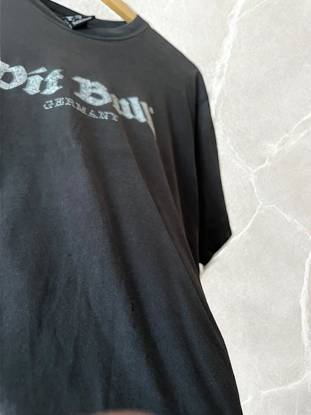 Band Tees × Vintage PIT BULL GERMANY "Brass Knuckles" Hooligan VINTAGE 90s tee Size US L / EU 52-54 / 3 - 6 Thumbnail