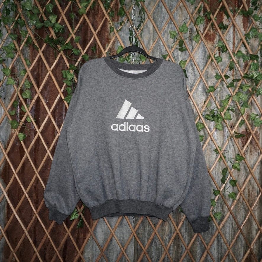 Adidas Vintage Y2K Adidas misprint reverse embroider 00s sweatshirt Size US L / EU 52-54 / 3 - 1 Thumbnail