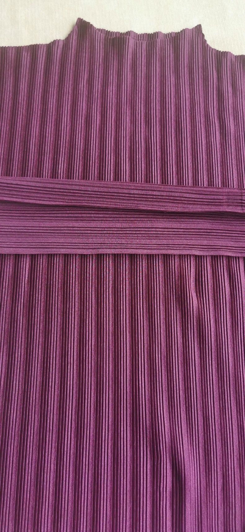 Issey Miyake issey miyake size:3 Wine red pleated top Size XXS / US 00 / IT 34 - 1 Thumbnail