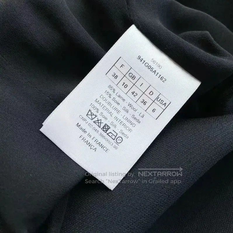 Dior Dior Black Wool Women's Dress . Size XXS / US 00 / IT 34 - 5 Thumbnail