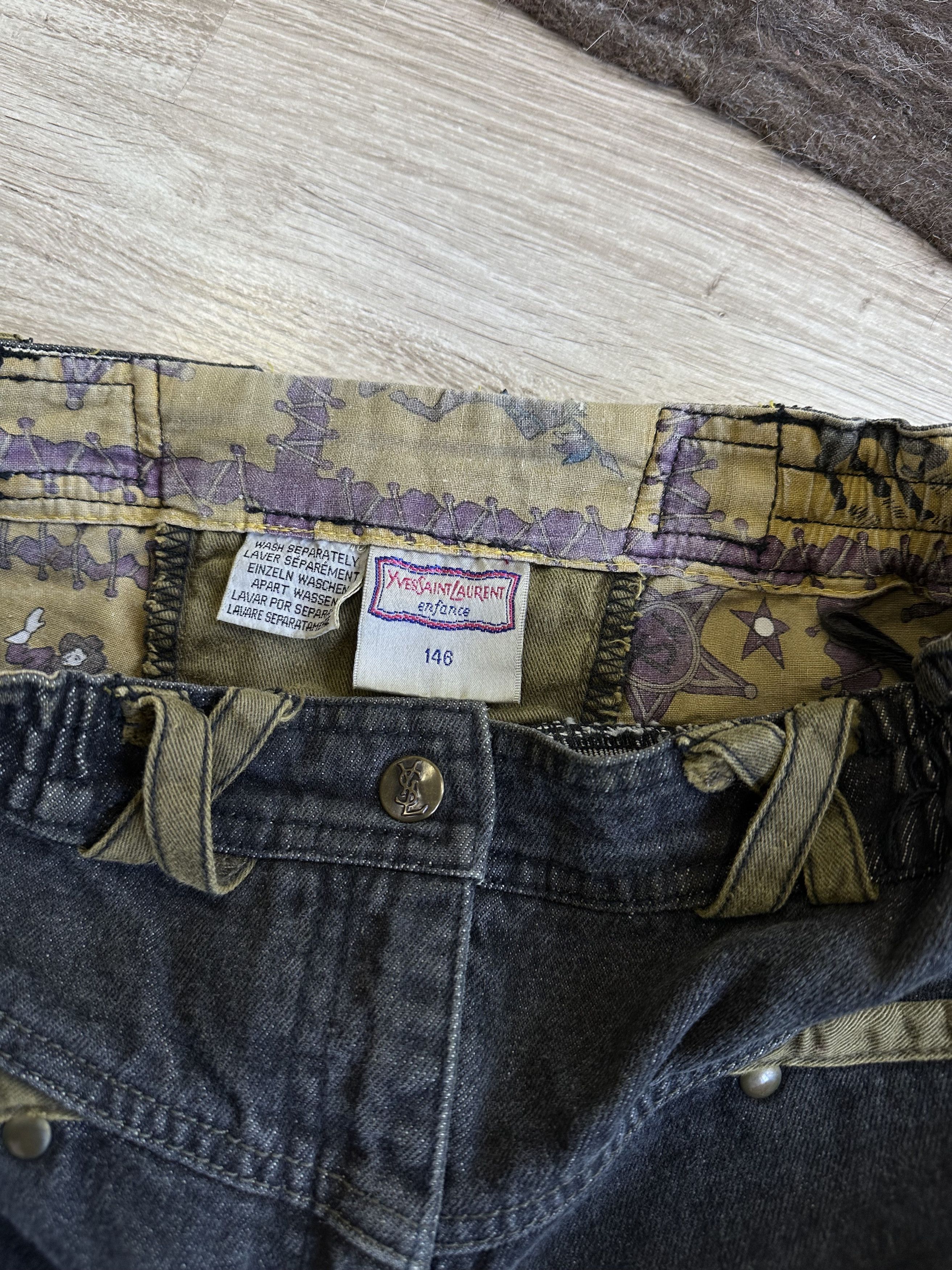 Yves Saint Laurent Yves Saint Laurent Vintage Denim Skirt 6619AC Size 26" / US 2 / IT 38 - 3 Thumbnail