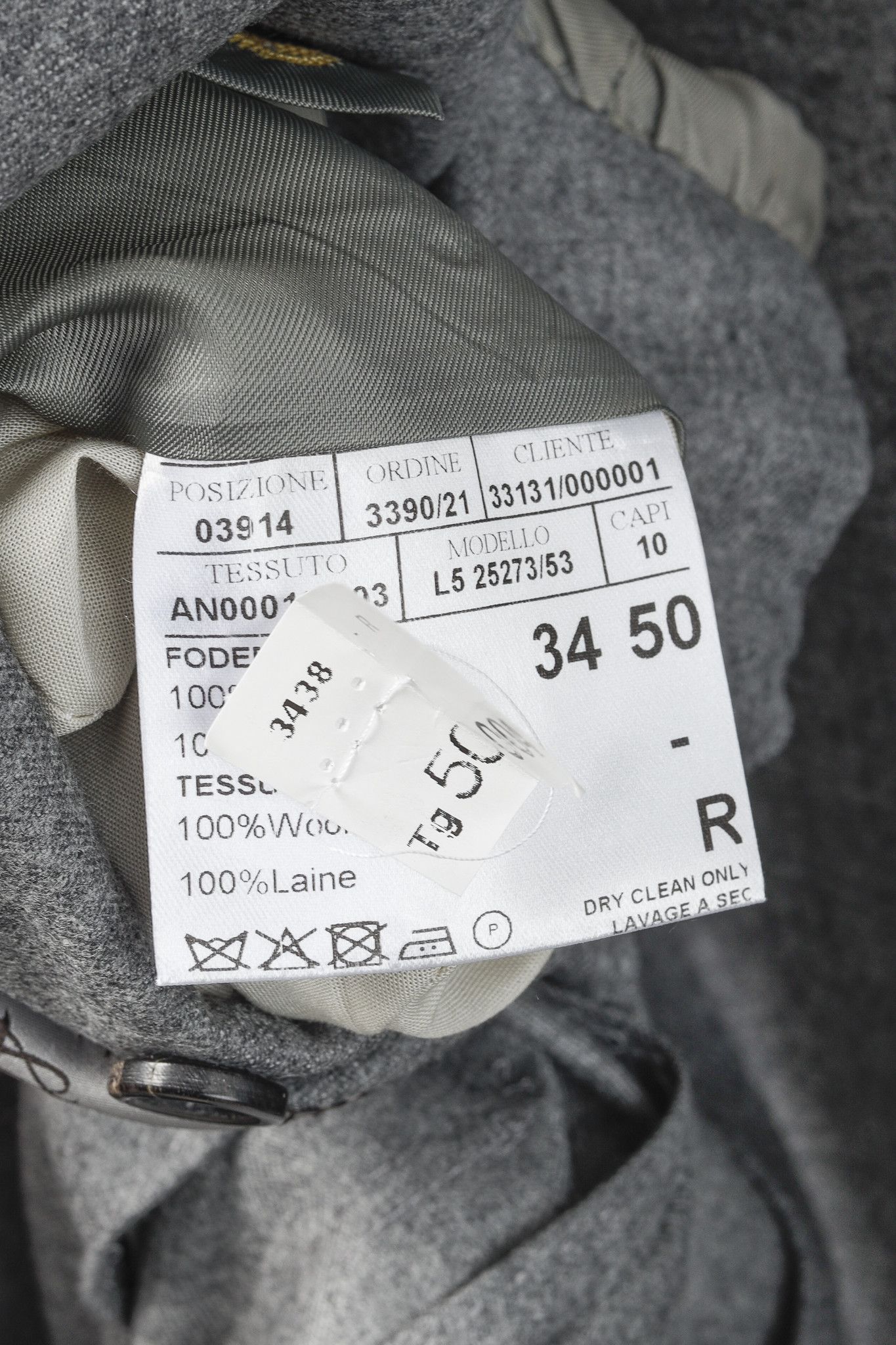 Canali Canali Light Grey Wool Lightweight Classic Blazer Size 40R - 9 Thumbnail
