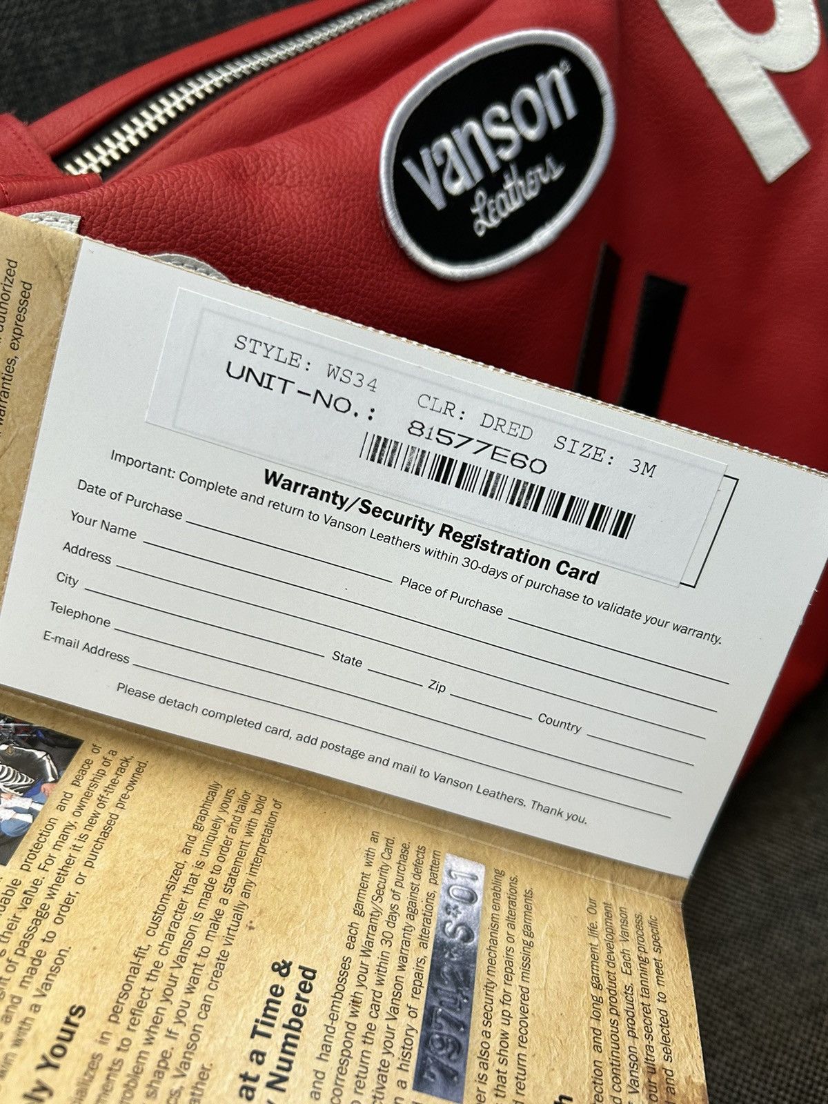 Supreme × Vanson Leathers Supreme Vanson Leathers Letters Bag Size ONE SIZE - 4 Thumbnail