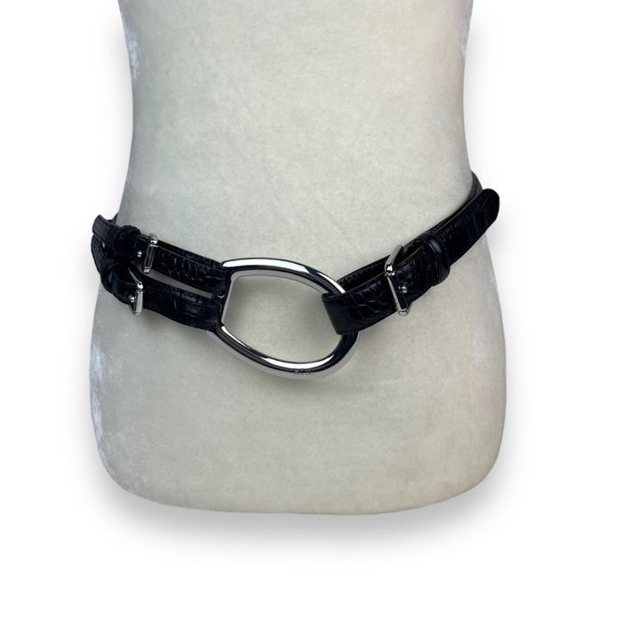 Ralph Lauren Collection Tri Strap O-Ring Belt