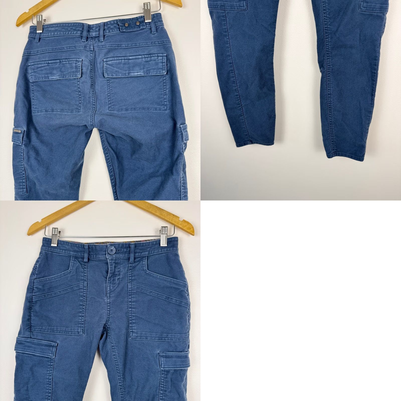 Prana Prana Nikit Cargo Pants Womens Size 2 Blue Organic Cotton Blend Casual Hike Size 26" / US 2 / IT 38 - 9 Thumbnail
