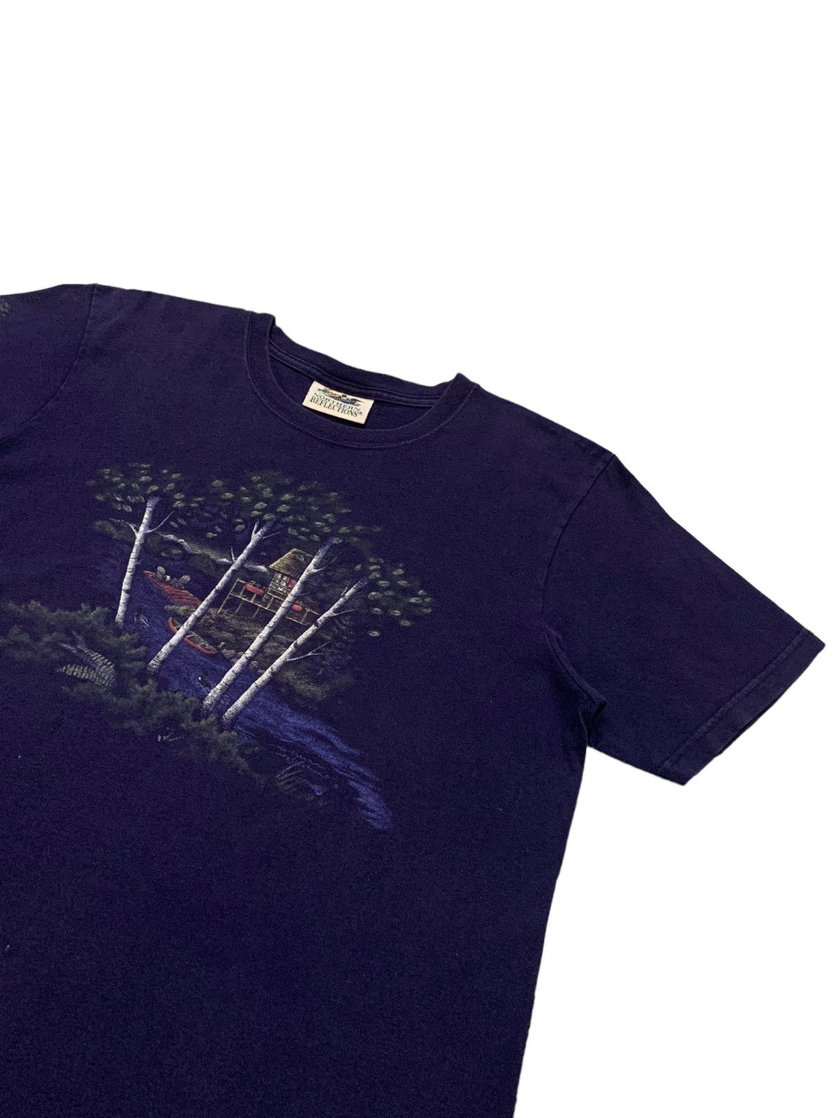 Vintage Vintage Northern reflection Art Painting Healing Tshirt Size US M / EU 48-50 / 2 - 3 Thumbnail