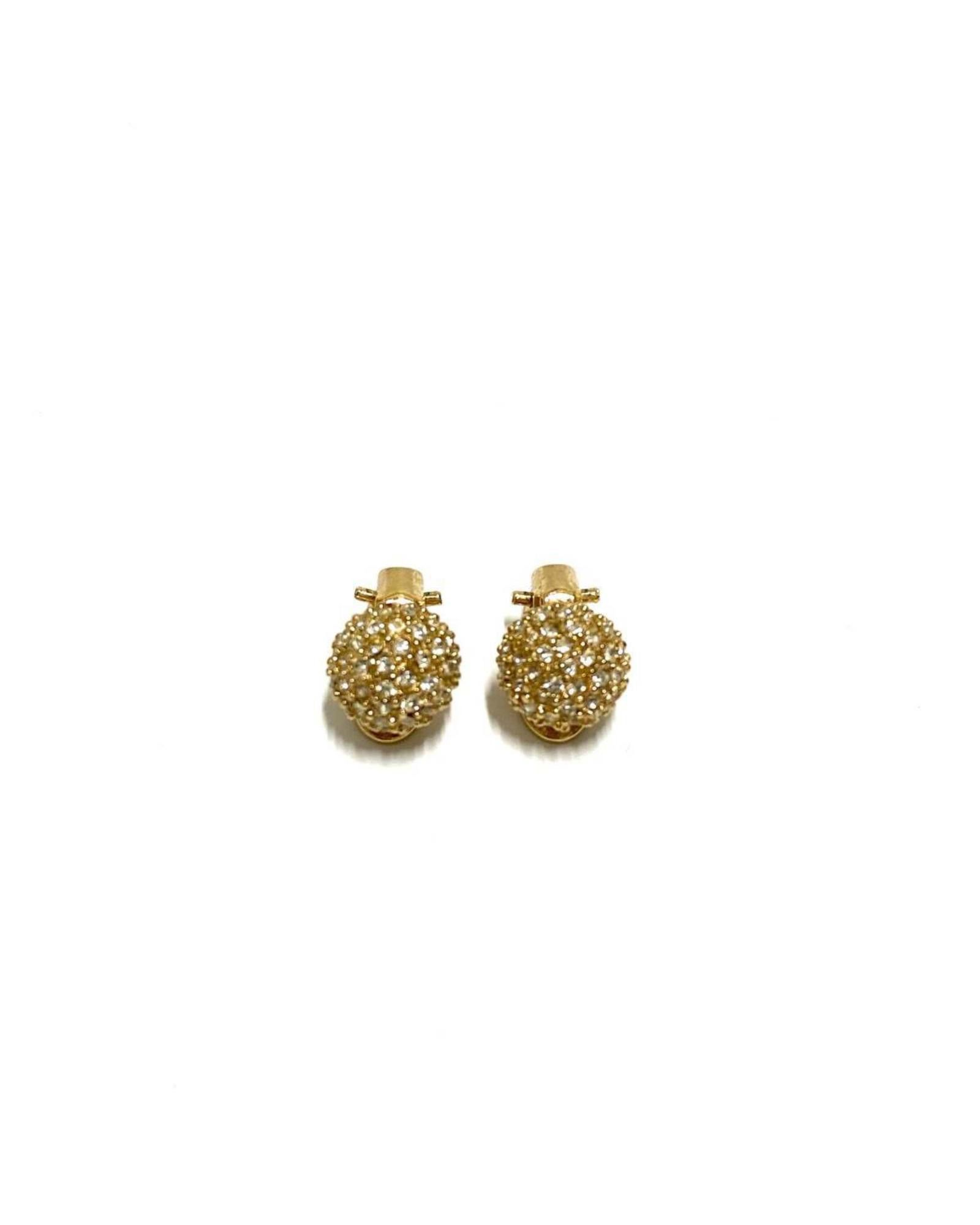 image of Dior Gold Plated Clip Earrings, Women's