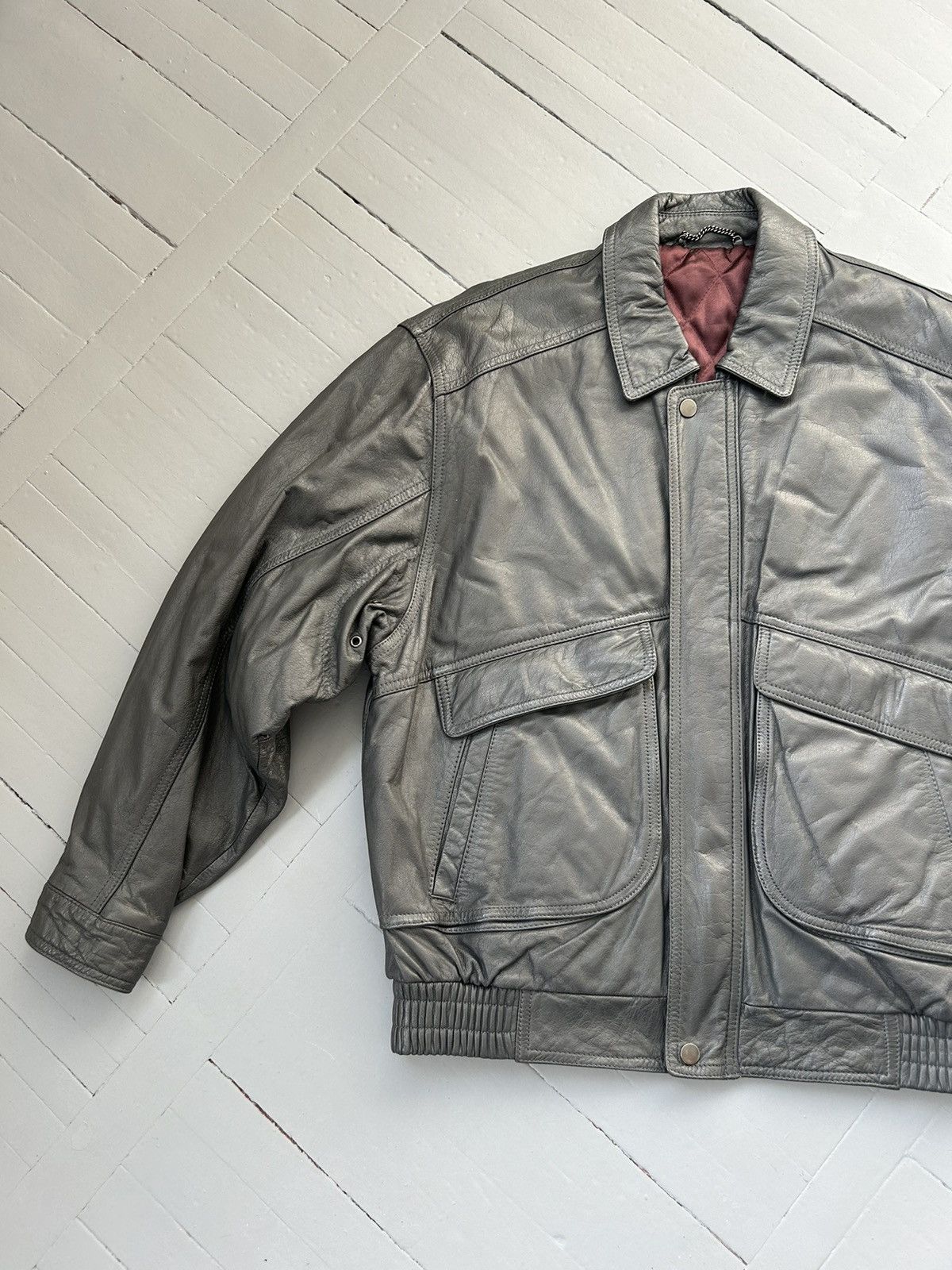 Other Leather bomber jacket vintage Size US M / EU 48-50 / 2 - 4 Thumbnail