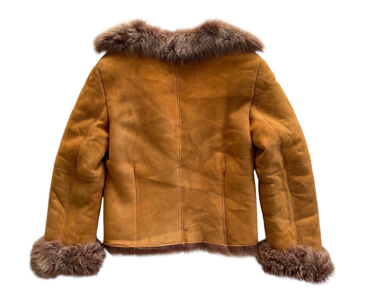 Vintage Cerchio Lambskin Suede Leather Fur Jacket Size M / US 6-8 / IT 42-44 - 7 Thumbnail