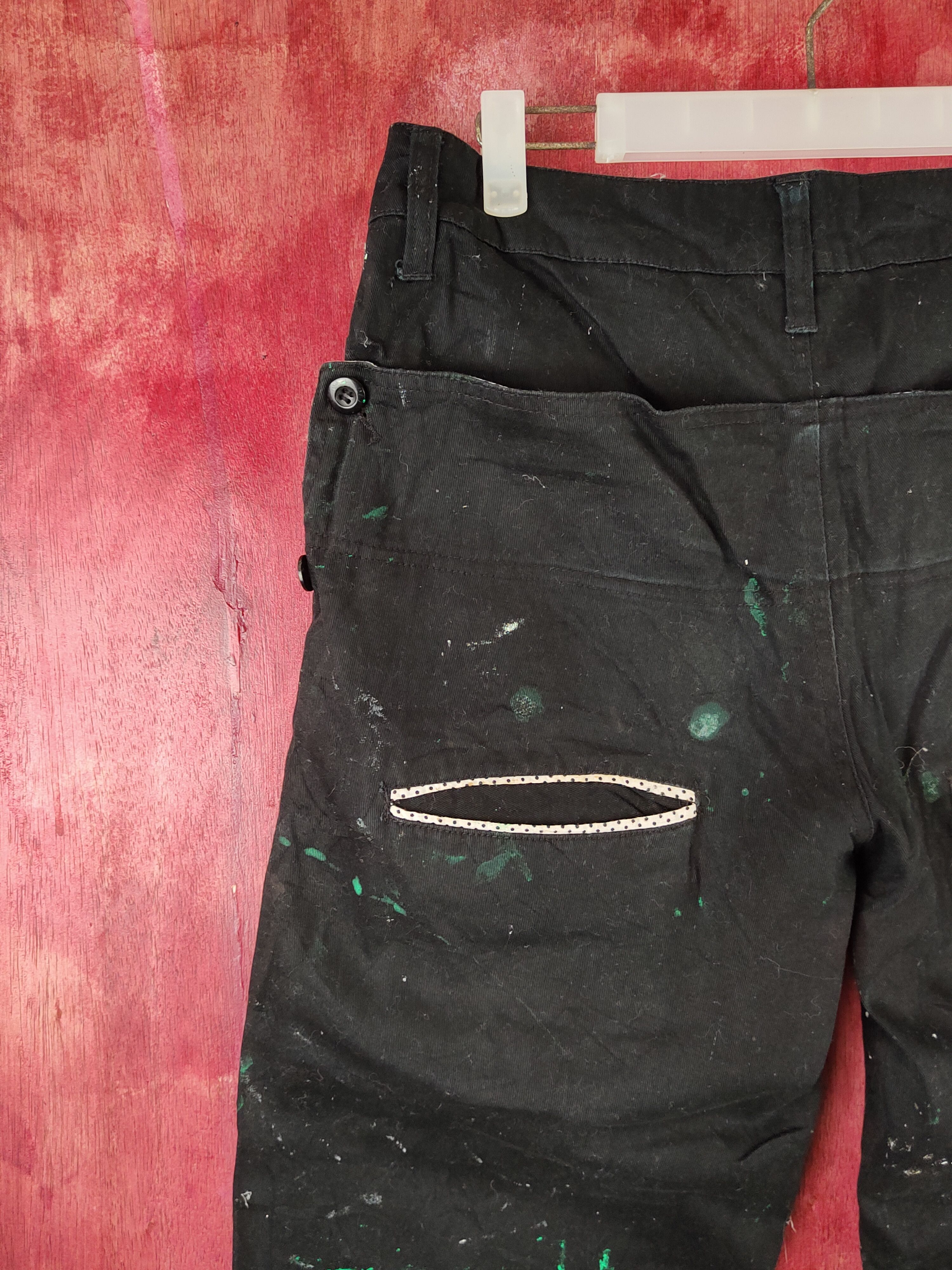 Japanese Brand Free Beat Black painter Multipocket Cargo Pants #S1749 Size US 30 / EU 46 - 10 Thumbnail