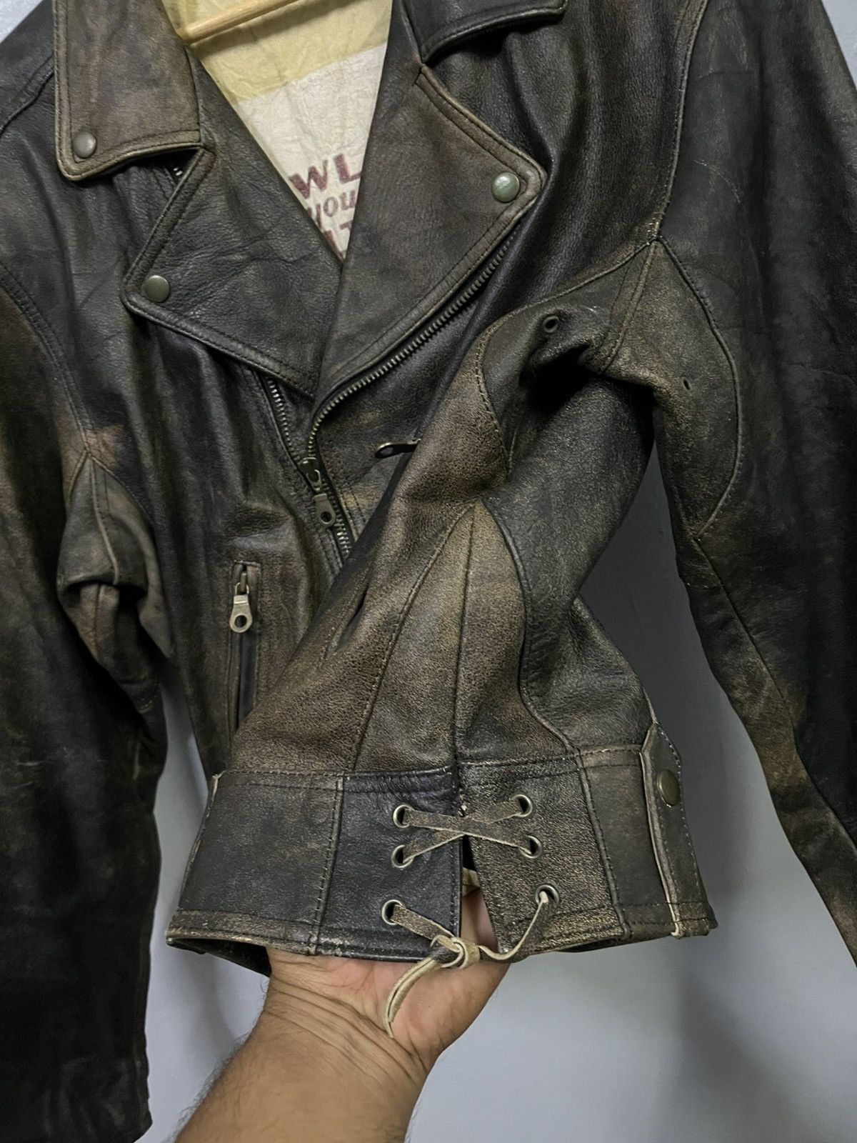 Vintage VINTAGE RARE LEATHER JACKET Size US M / EU 48-50 / 2 - 7 Thumbnail