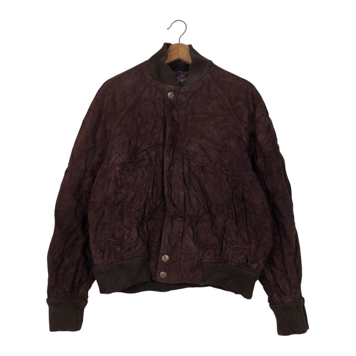 Salvatore Ferragamo 📌Vintage Genuine Leather Jacket Salvatore Ferragamo Italy Size US M / EU 48-50 / 2 - 2 Thumbnail