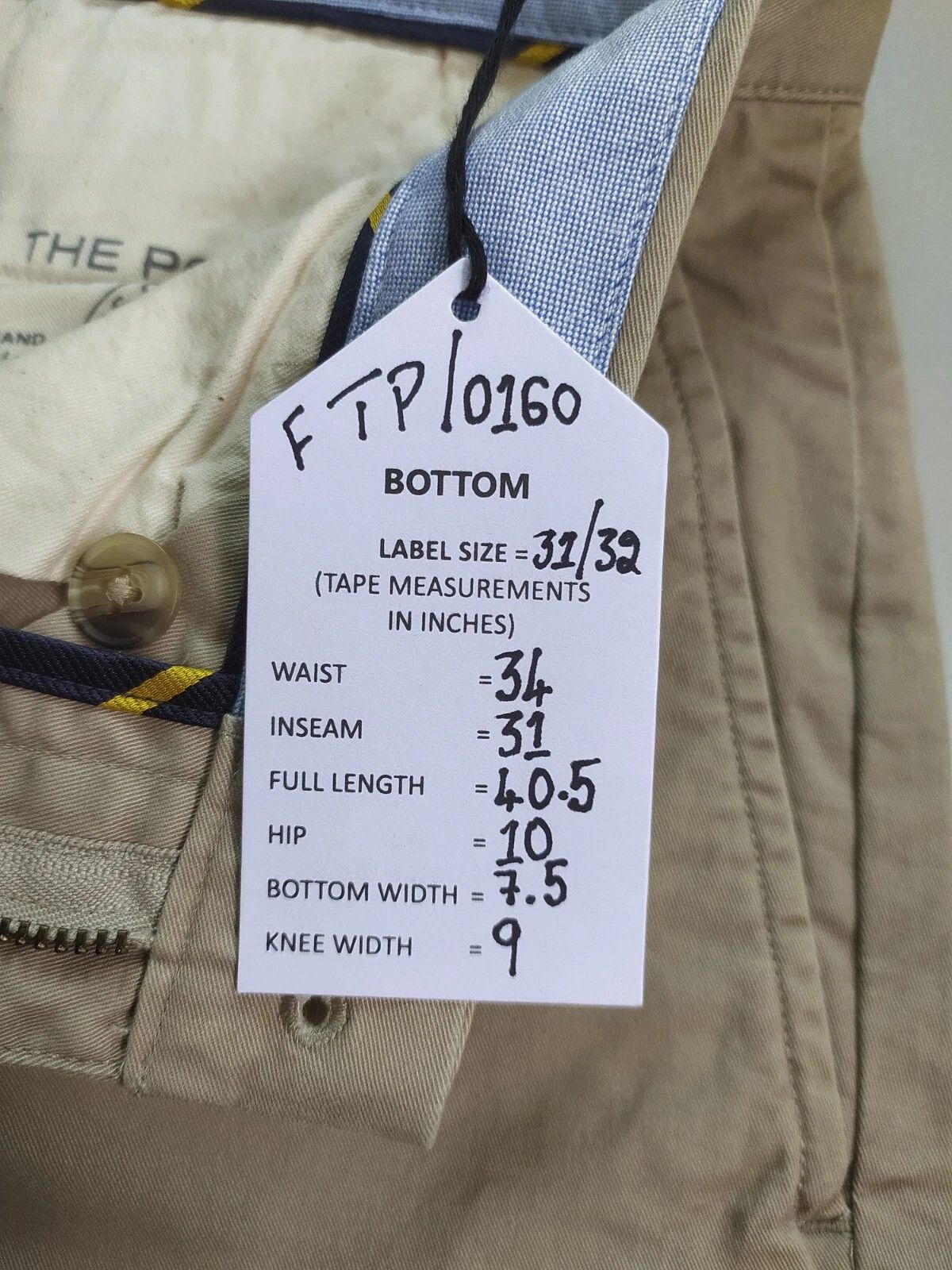 Polo Ralph Lauren Polo Ralph Lauren Stretch Straight Fit Chino Pant FTP 0160 Size US 31 - 6 Thumbnail