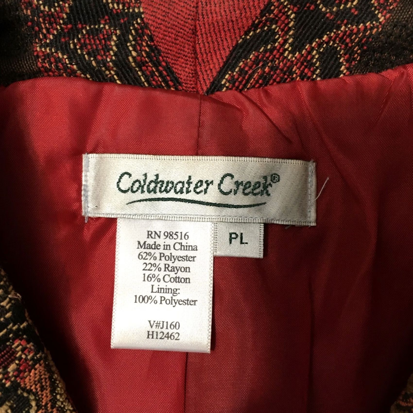 Coldwater Creek Coldwater Creek Womens 97% Cotton Multicolor Floral Blazer/Jacket Size PL Size L / US 10 / IT 46 - 3 Thumbnail