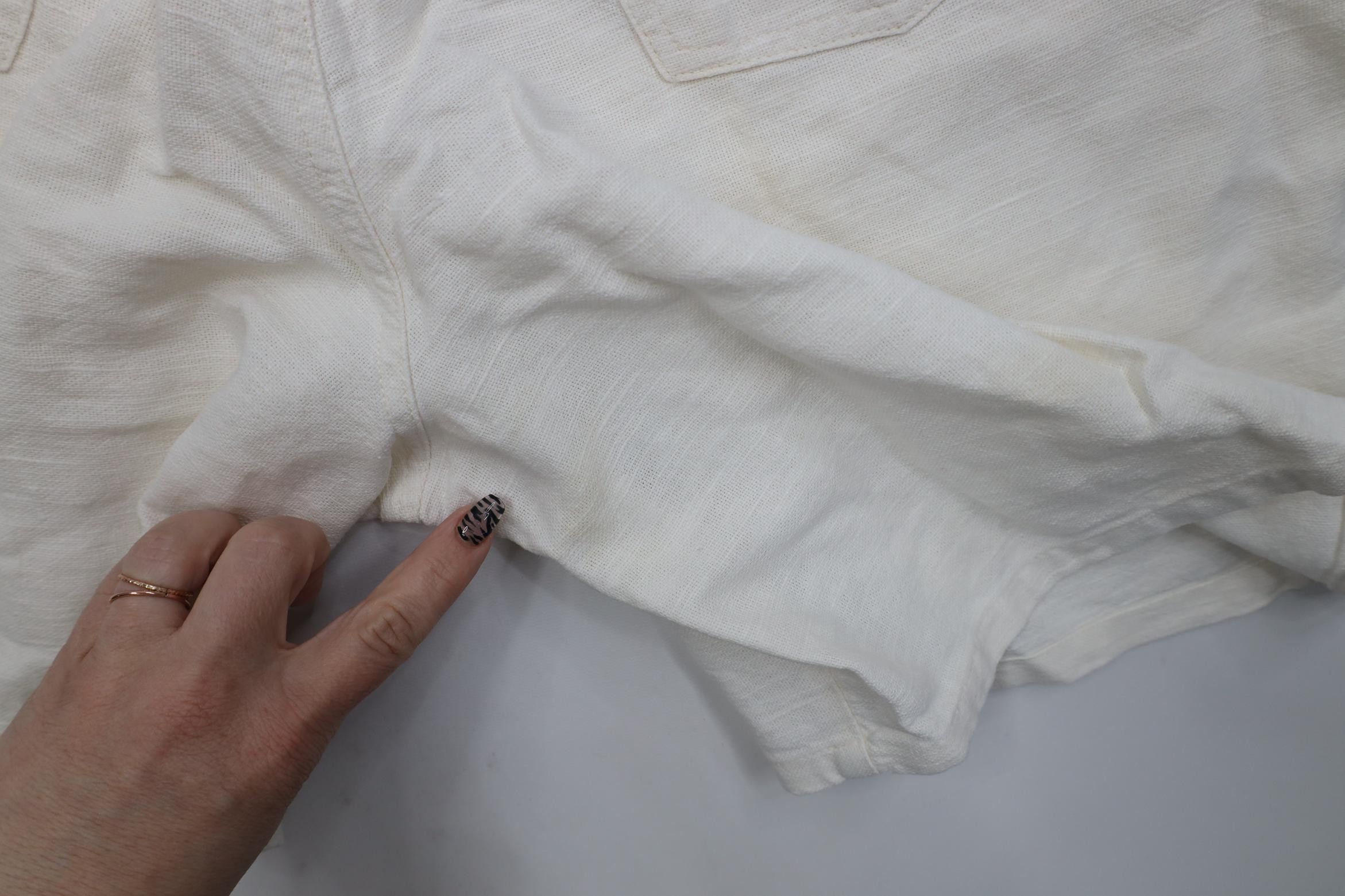 Vintage Vintage 80s 90s Streetwear Weave Shorts Cream Ramie Cotton Size 30" / US 8 / IT 44 - 7 Thumbnail