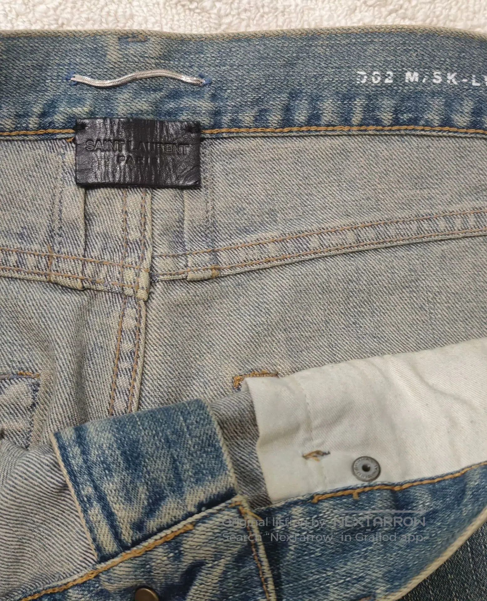 Saint Laurent Paris Saint Laurent Paris Distressed Jeans. Size US 32 / EU 48 - 4 Thumbnail