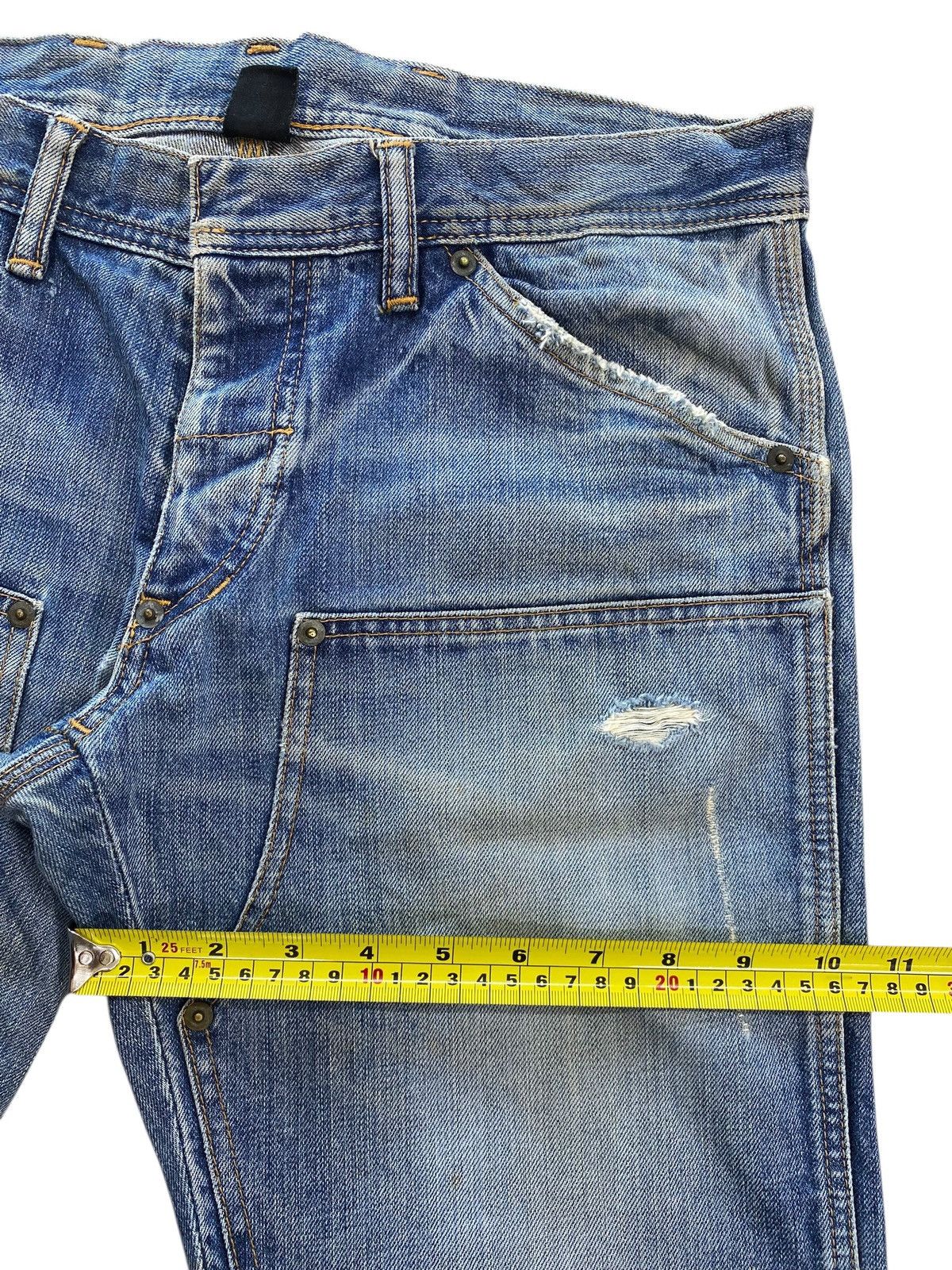 Pledge Pledge Faded Wash Ripped Style Straight Leg Jean Size US 32 / EU 48 - 7 Thumbnail
