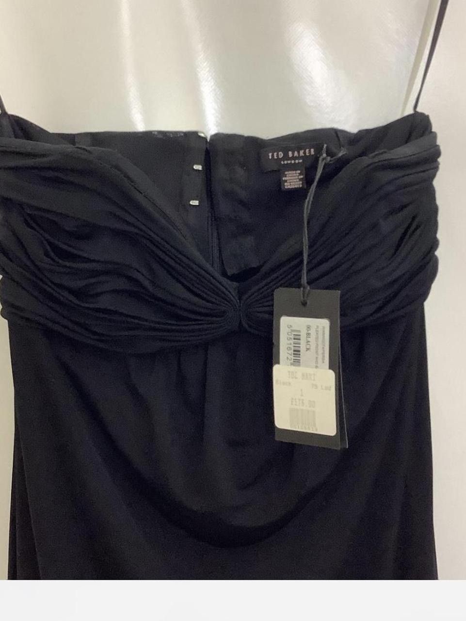 Ted Baker Ted Baker Black Maxi Dress with Bust Pleating Size XS / US 0-2 / IT 36-38 - 2 Thumbnail