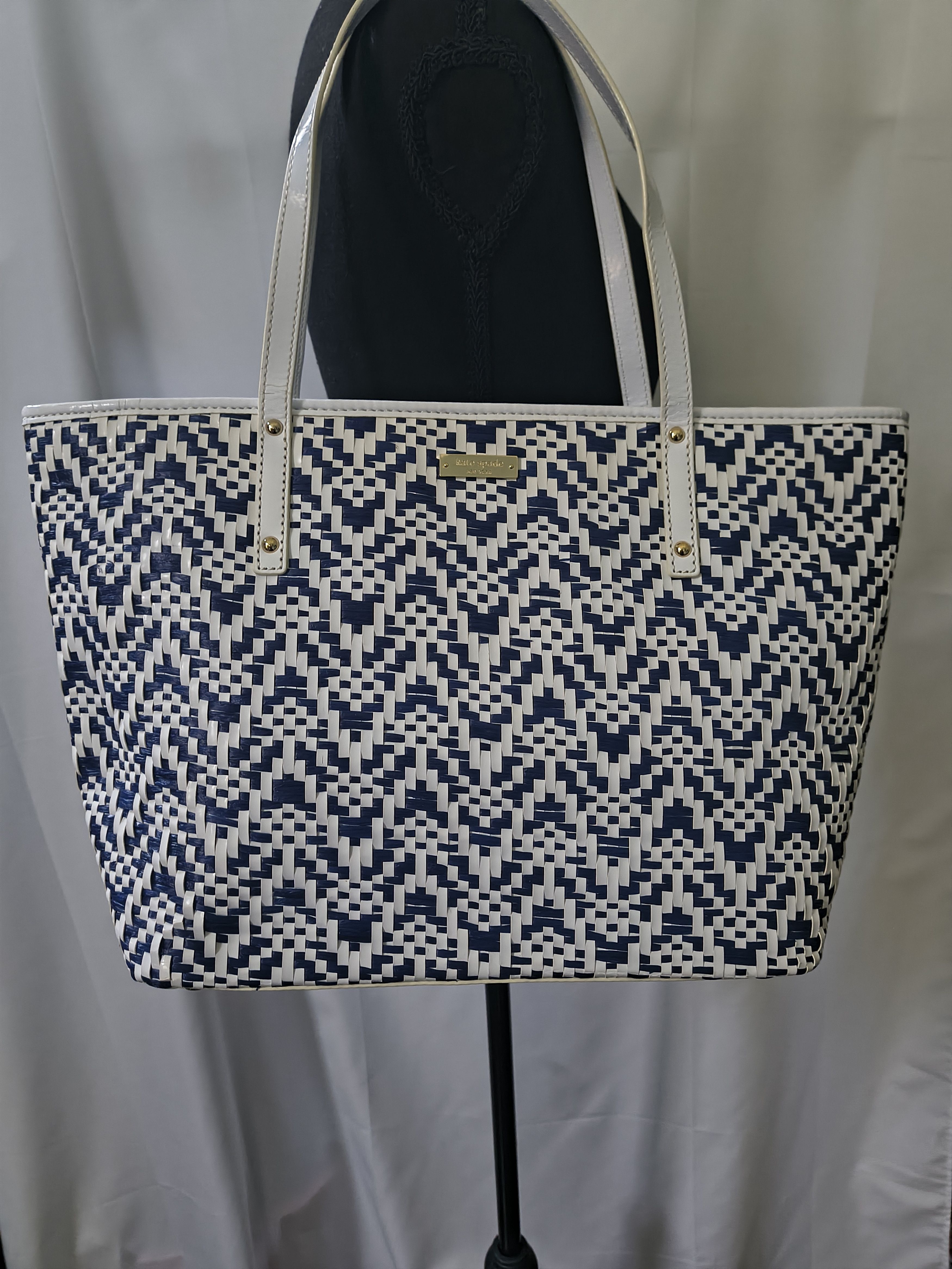 Kate Spade Kate Spade New York Bayside Park Navy & White Tote Size ONE SIZE - 6 Thumbnail