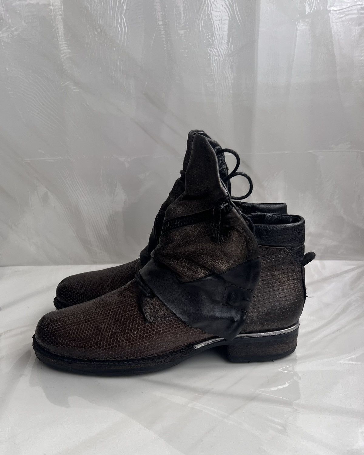 A.S.98 As 98 Airstep Zipper Boho Biker brown distressed boot Size US 8 / IT 38 - 5 Thumbnail