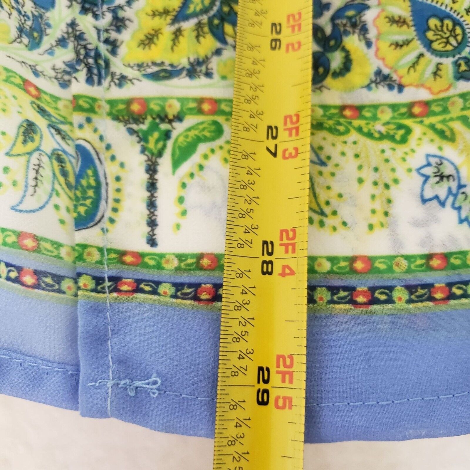 Designer Umgee Floral Kimono Womens Size M/Large Blue Paisley Boho Size L / US 10 / IT 46 - 11 Thumbnail