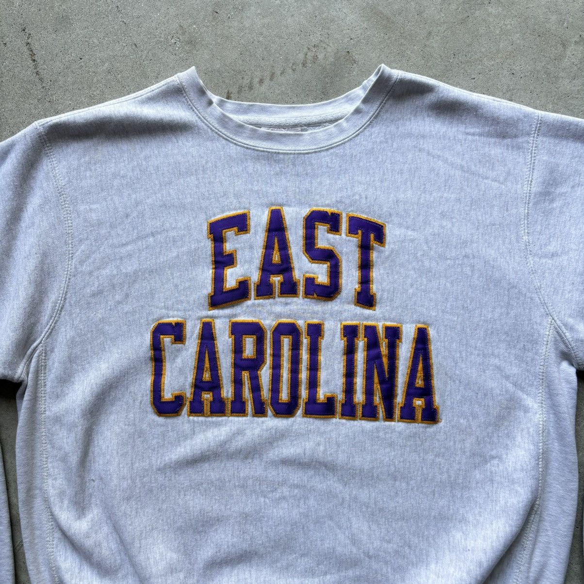 Vintage vintage 90s EAST CAROLINA UNIVERSITY ECU spellout sweatshirt Size US M / EU 48-50 / 2 - 2 Thumbnail
