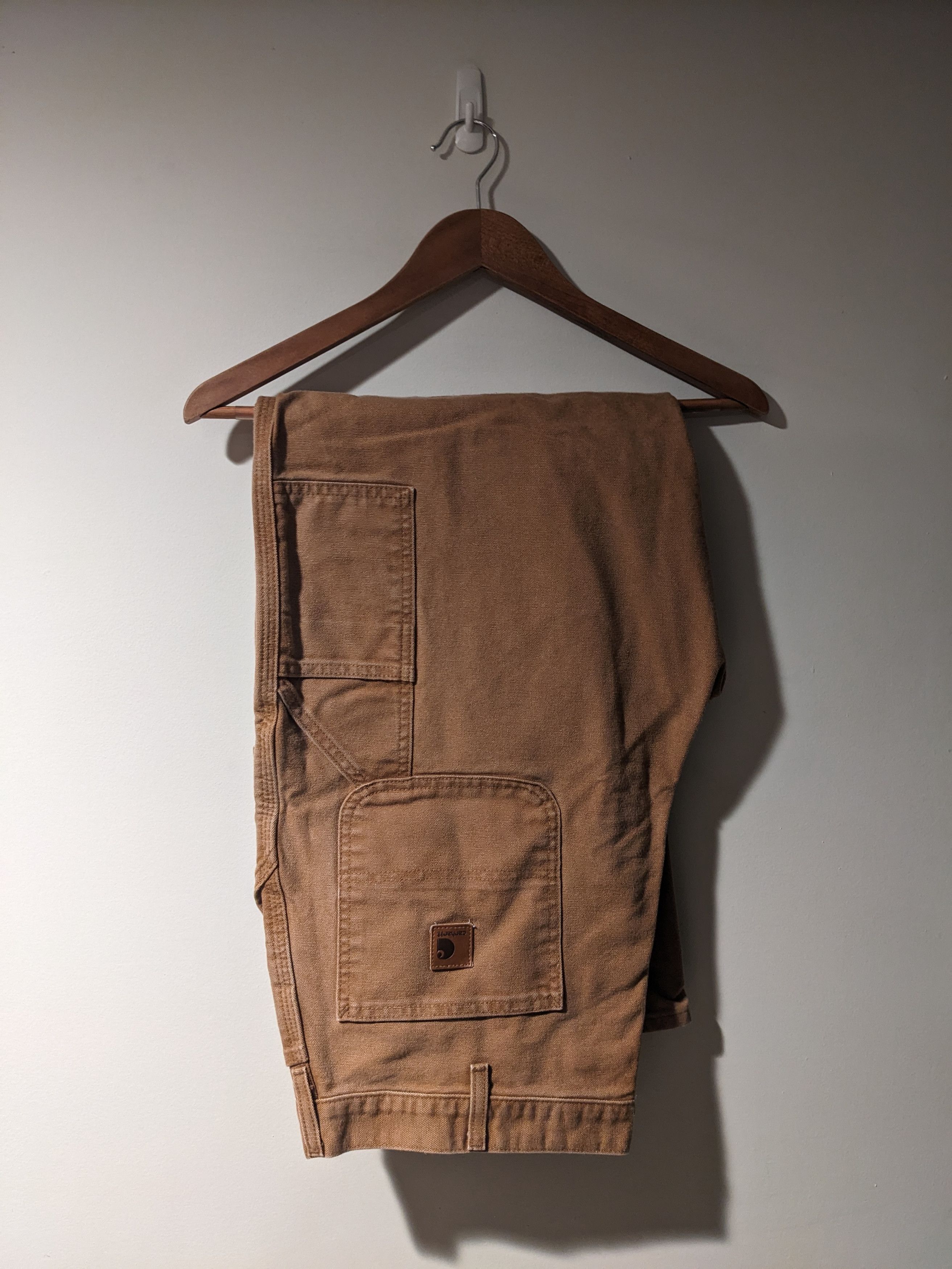 Carhartt × Vintage Vintage Carhartt 38 x 32 Cargo Brown Canvas Pants Size US 38 / EU 54 - 1 Thumbnail