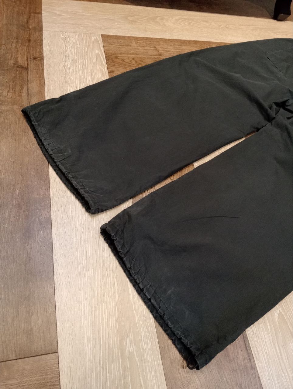 Attachment JAPANESE ATTACHMENT FEMMENT FADED BLACK WIDE BAGGY PANTS Size US 33 - 10 Thumbnail
