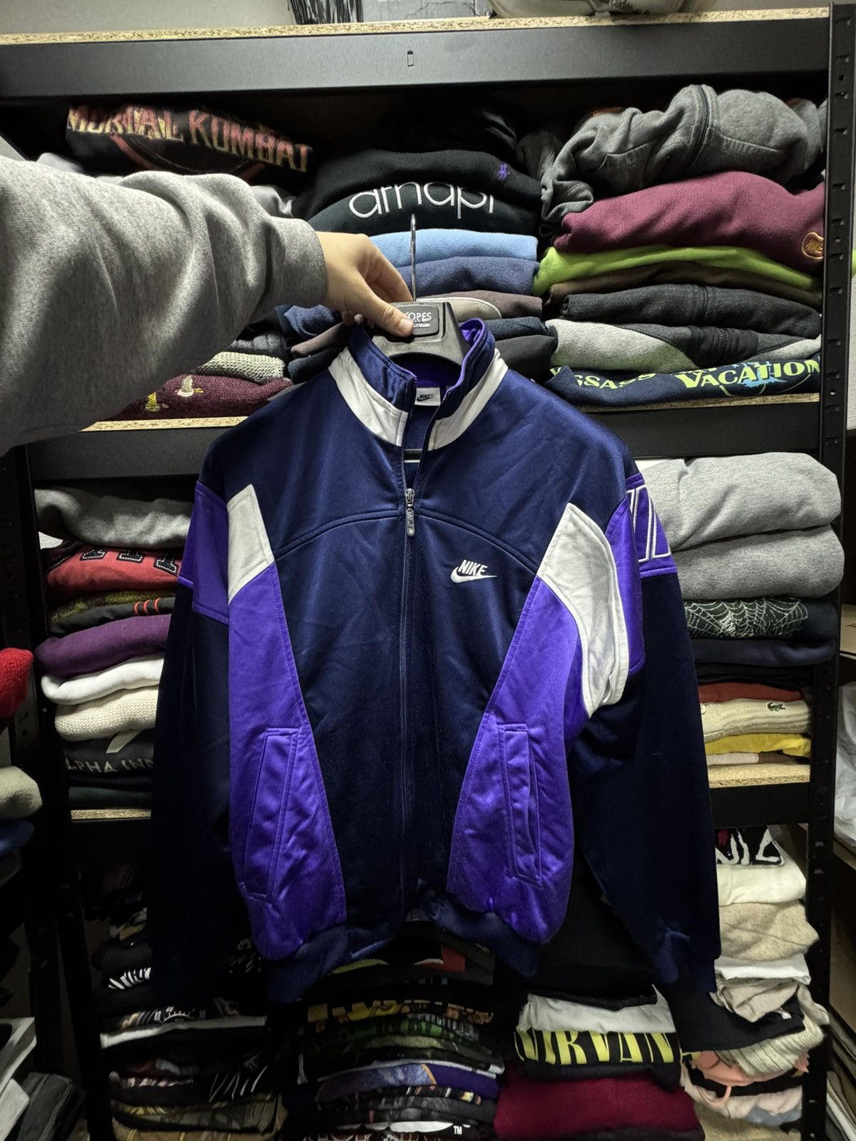 Nike × Vintage Vintage 90s Nike Olympic zip jacket rare Size US S / EU 44-46 / 1 - 2 Thumbnail