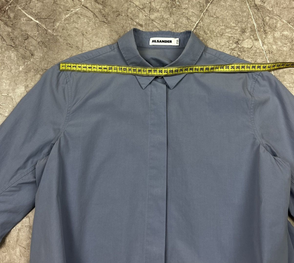Jil Sander JIL SANDER Blue SHIRT BUTTON UP Size XS / US 0-2 / IT 36-38 - 10 Thumbnail