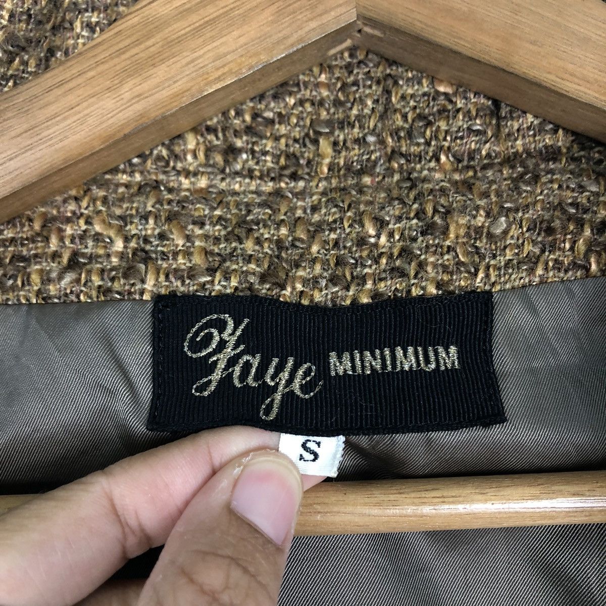 Japanese Brand 🔥Vtg Herringbone Wool Bomber Jacket Faye Issey Miyake Size US S / EU 44-46 / 1 - 16 Thumbnail