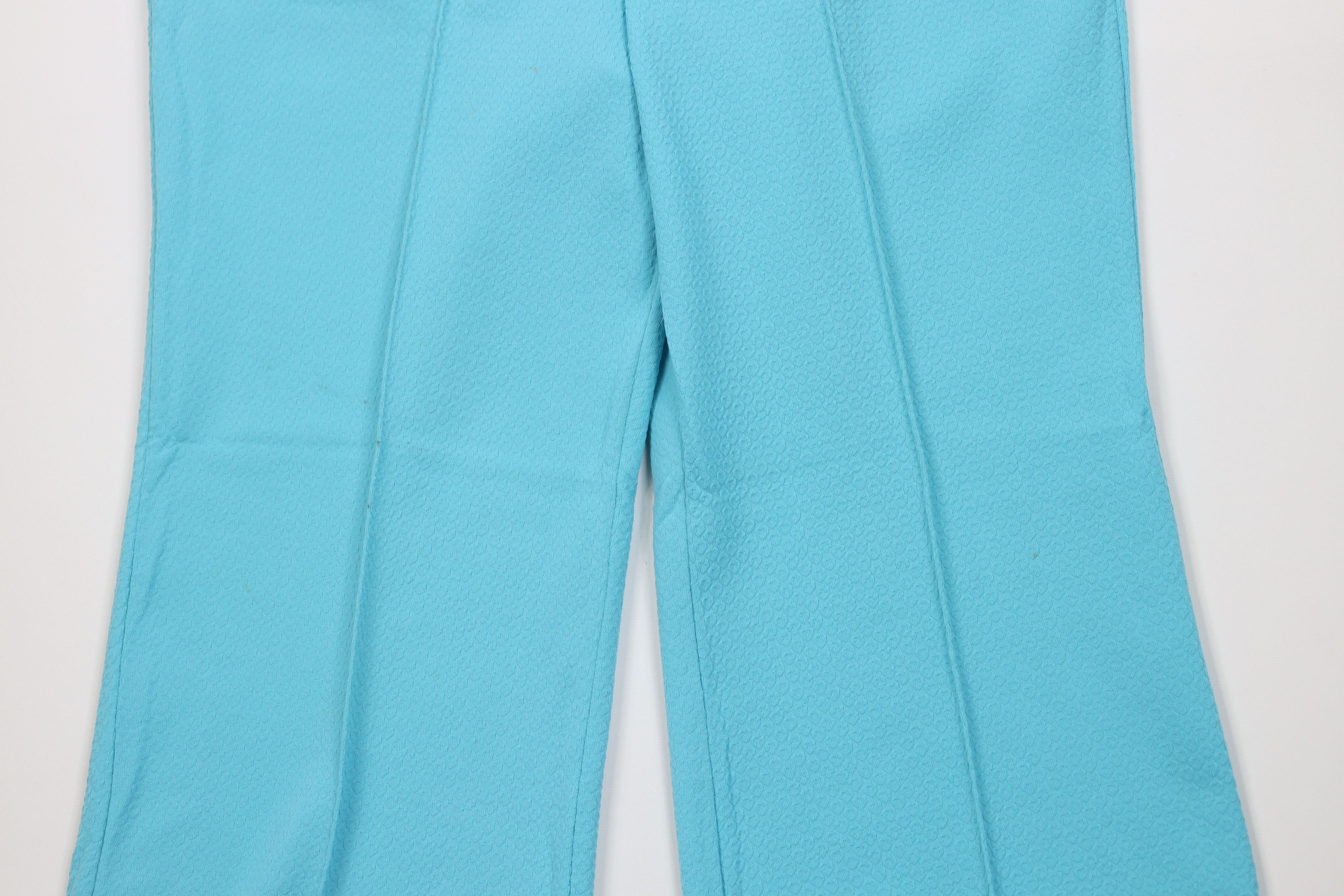 Vintage Vintage 70s Streetwear Bell Bottoms Pants Light Blue USA Size 34" / US 12 / IT 48 - 3 Thumbnail