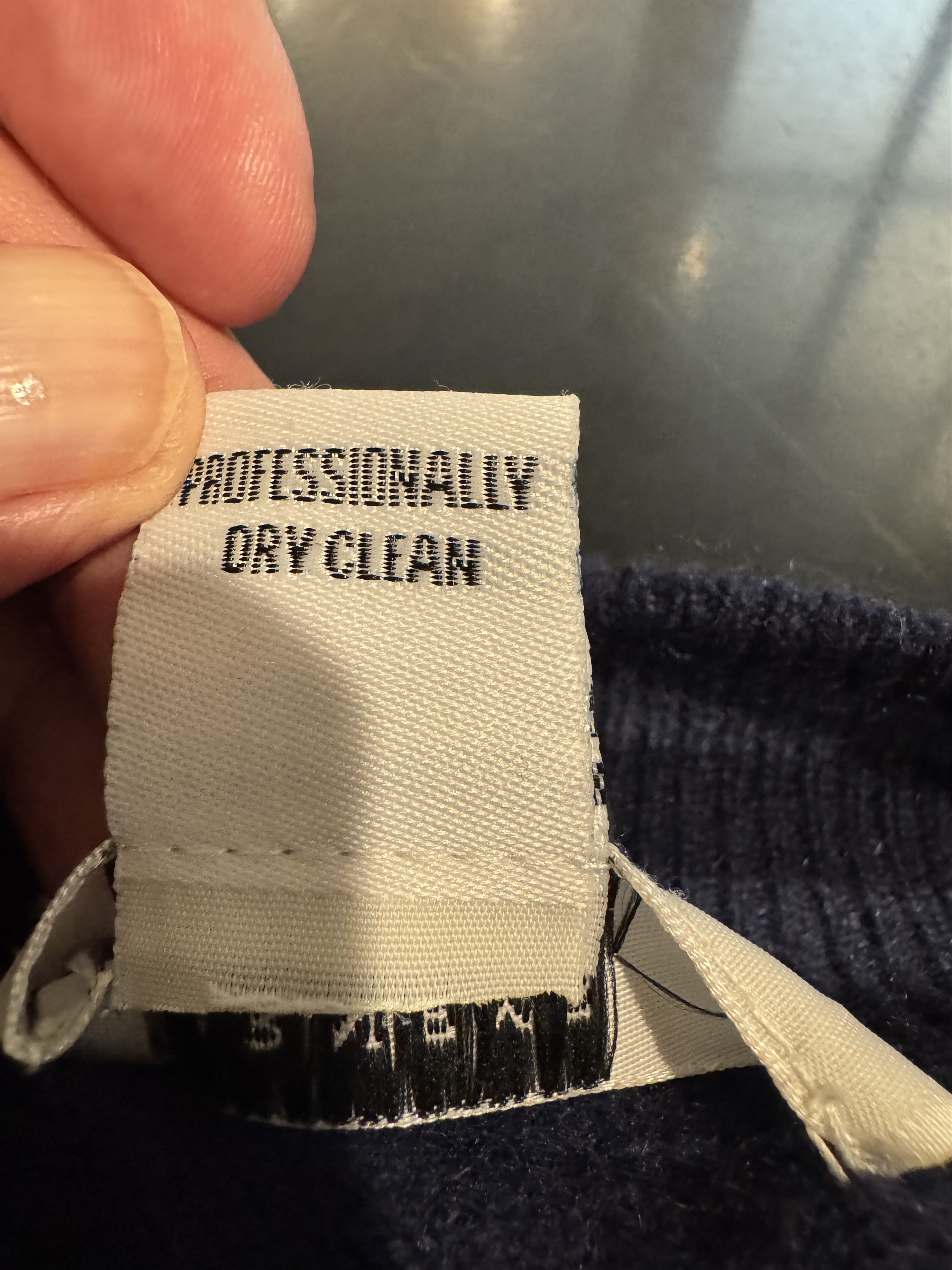 Barneys New York Barneys New York XL Blue Cashmere Sweater Size US XL / EU 56 / 4 - 2 Thumbnail