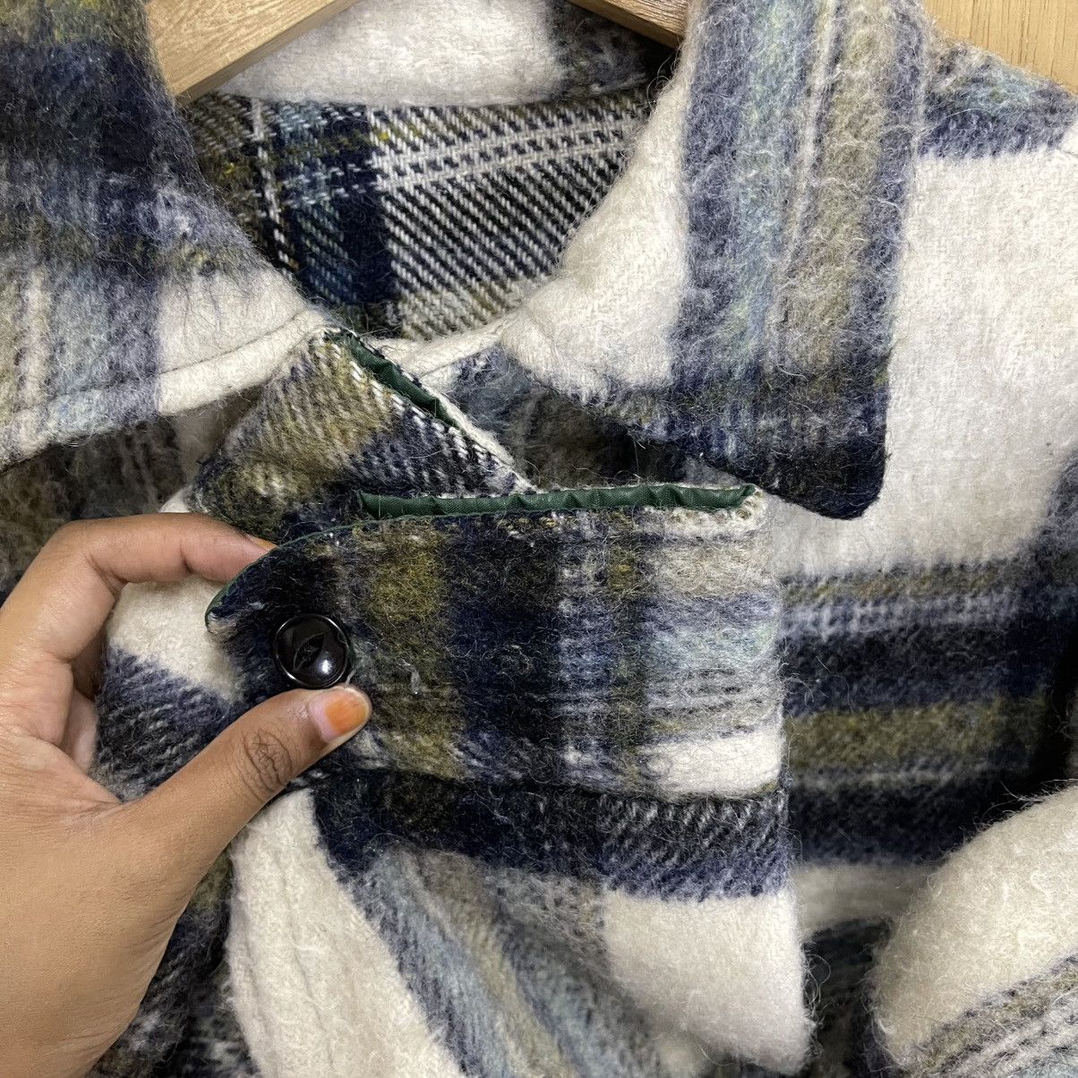 Japanese Brand Wool Checked Flanel Issey Miyake Style Jacket Size US M / EU 48-50 / 2 - 7 Thumbnail