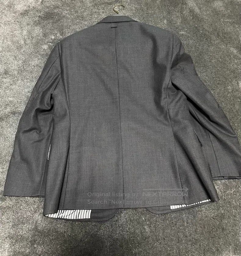 Thom Browne Thom Browne size 2 Classic Gray Label Dark Gray Suit Size 40S - 6 Thumbnail