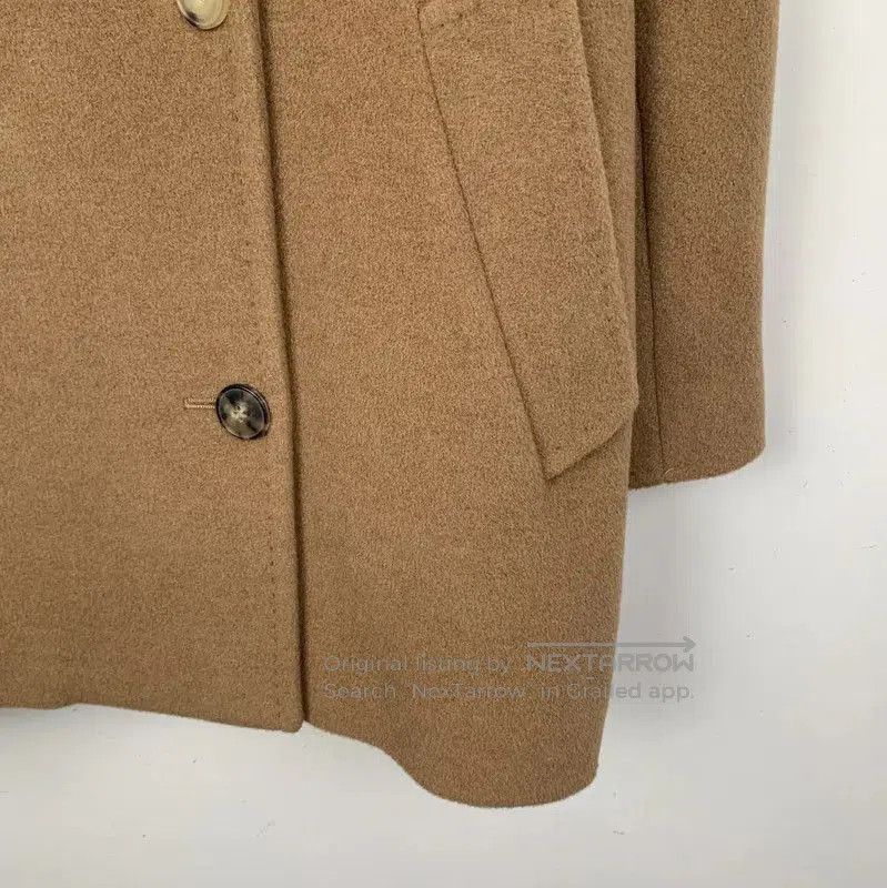 Max Mara MaxMara Brown Women's Coat in Size L . Size L / US 10 / IT 46 - 4 Thumbnail