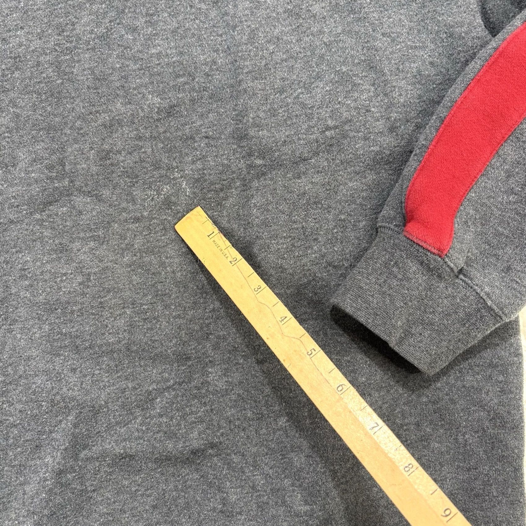 Eddie Bauer VINTAGE Eddie Bauer High Neck Sweatshirt Mens M Grey Red Stripe Pullover Y2K Size US M / EU 48-50 / 2 - 3 Thumbnail