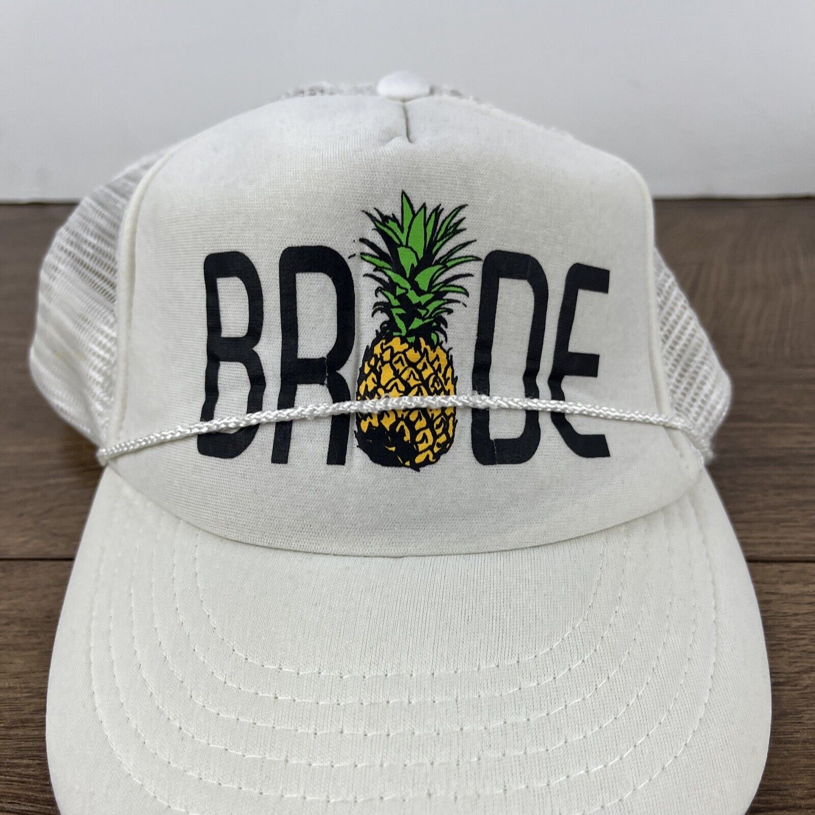 Other Bride Hat Pineapple Bride Hat White Hat Adjustable Adult Siz Size ONE SIZE - 5 Thumbnail