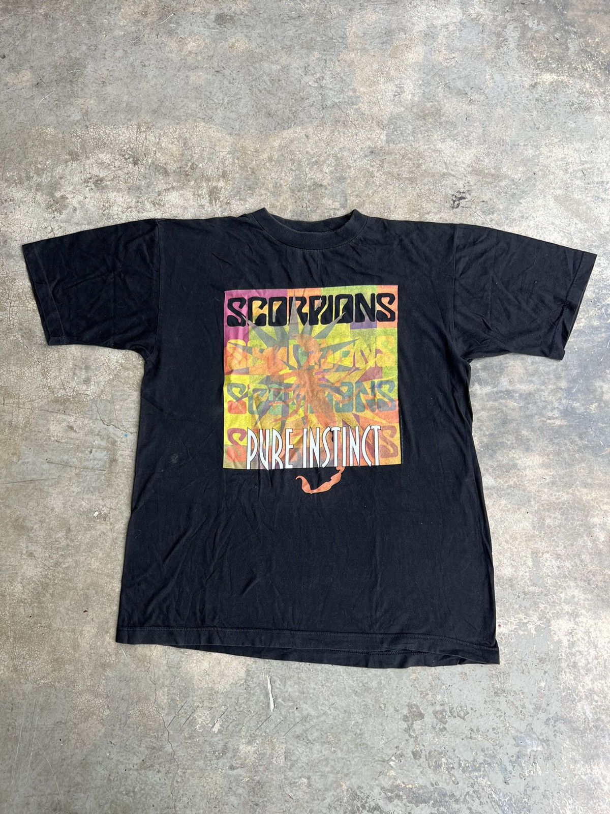 Band Tees × Vintage Vintage Scorpions Pure Instinct 1996 Tour Band Tees Size US L / EU 52-54 / 3 - 1 Thumbnail