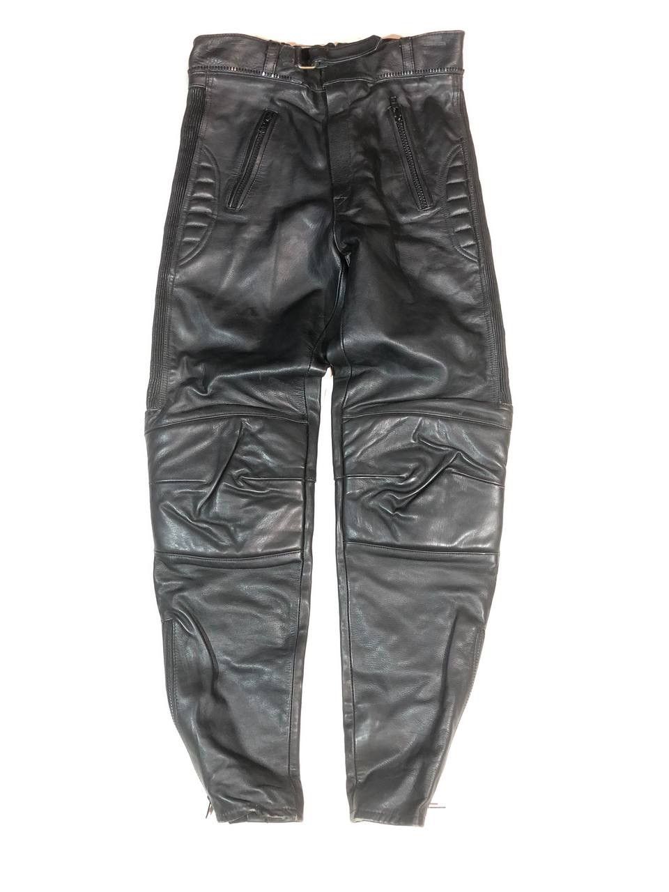 Leather × Vintage Vintage Moto Biker Leather Pants Size US 31 - 1 Thumbnail