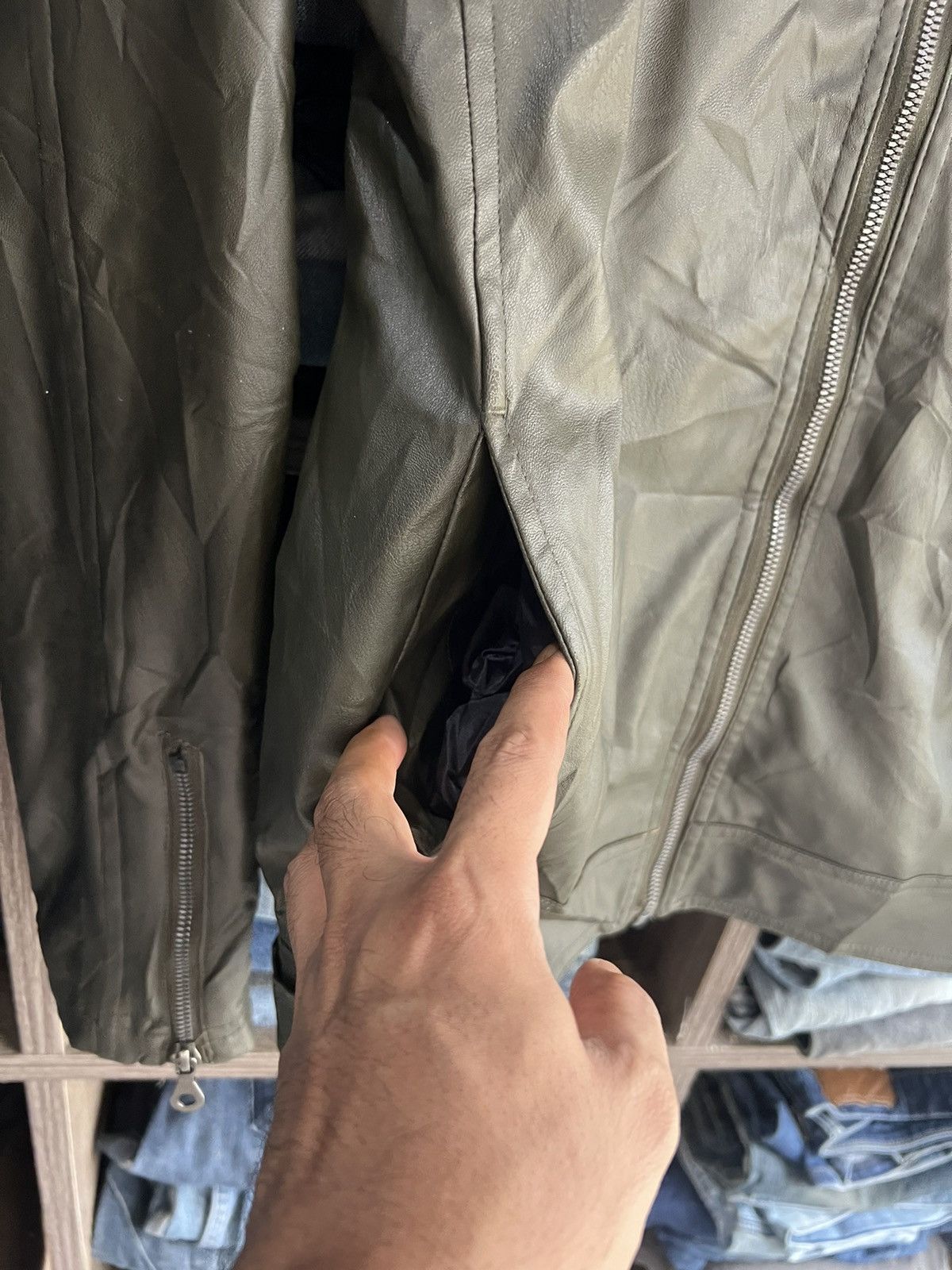 In The Attic 🔥In The Attic Synthetic Leather Jacket Size US S / EU 44-46 / 1 - 8 Thumbnail