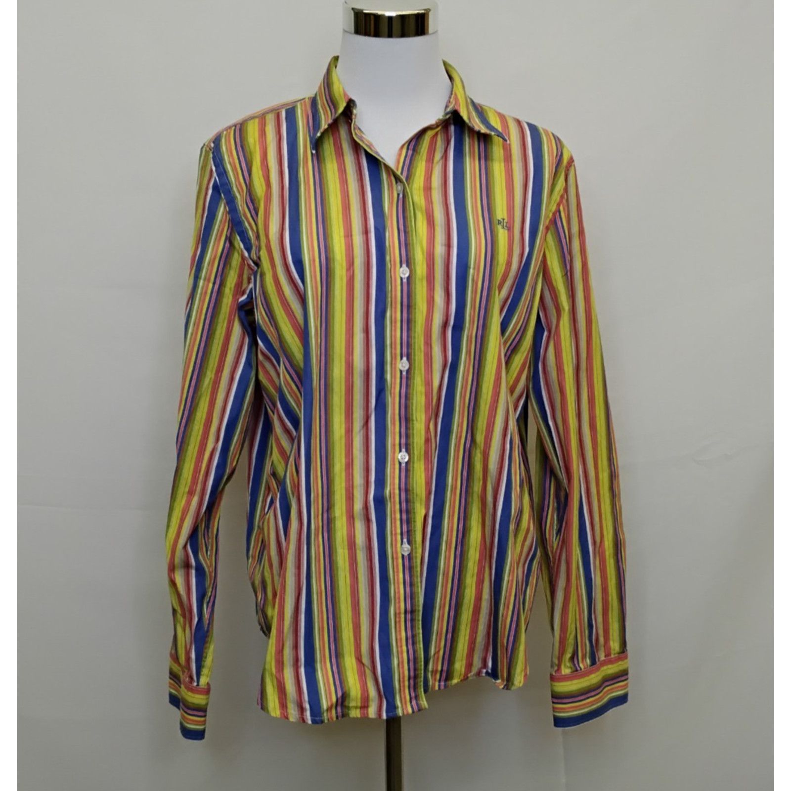 Lauren Ralph Lauren Lauren Ralph Lauren Button Up Shirt Women's L Multicolor Size L / US 10 / IT 46 - 2 Thumbnail
