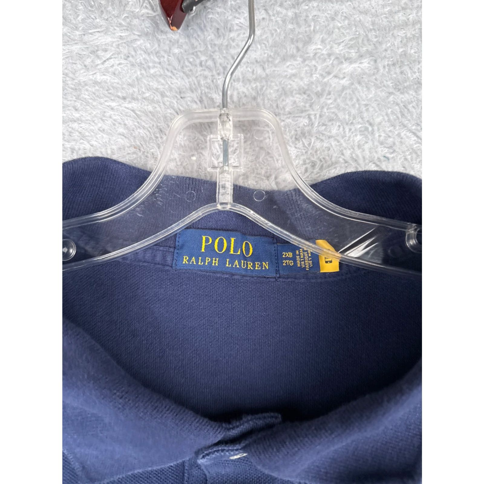 Ralph Lauren Ralph Lauren Polo Shirt Adult Big & Tall 2XL Blue Polo Shirt Jersey Cotton Long Sleeve Men 100% Cotton Polo Size US XXL / EU 58 / 5 - 6 Thumbnail
