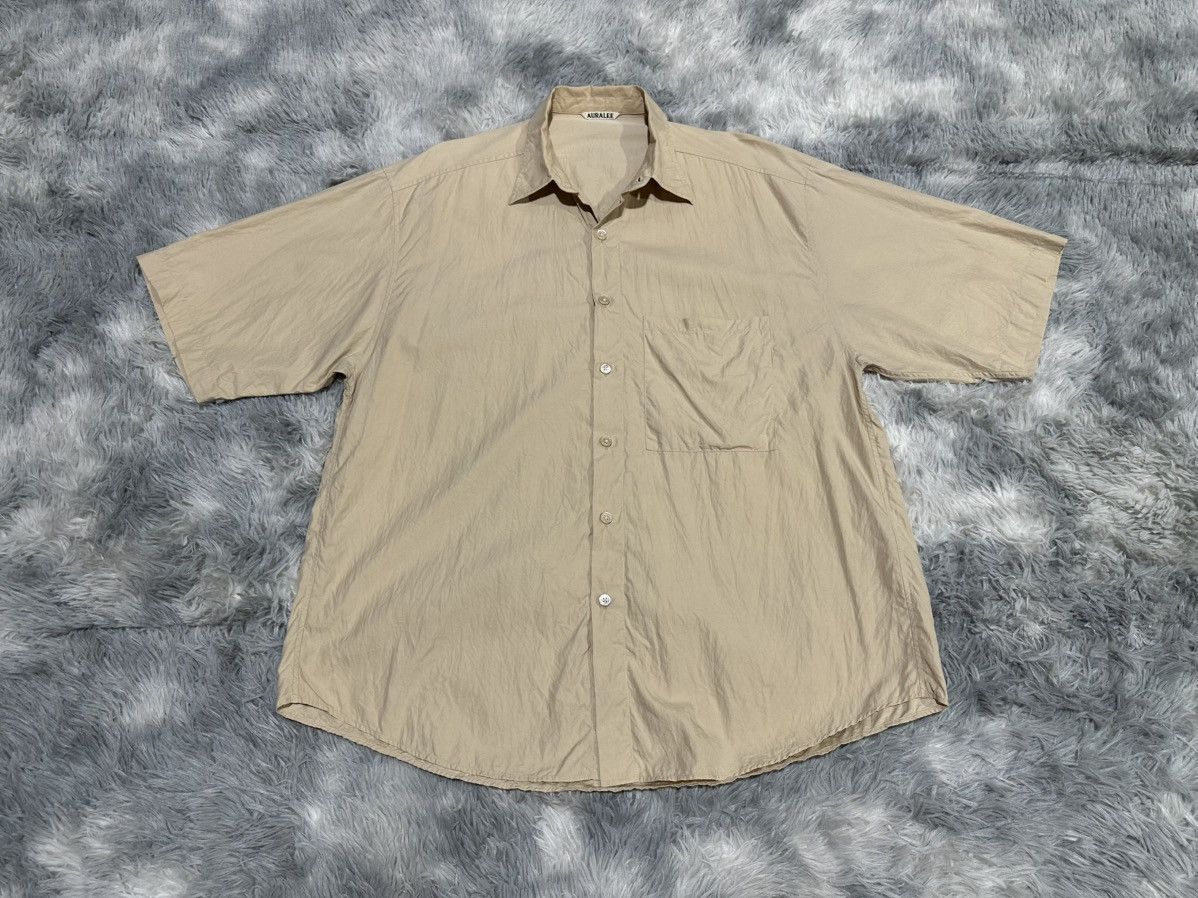 Auralee 🔥Auralee Button Up Shirt Short Sleeve Size US XL / EU 56 / 4 - 1 Thumbnail