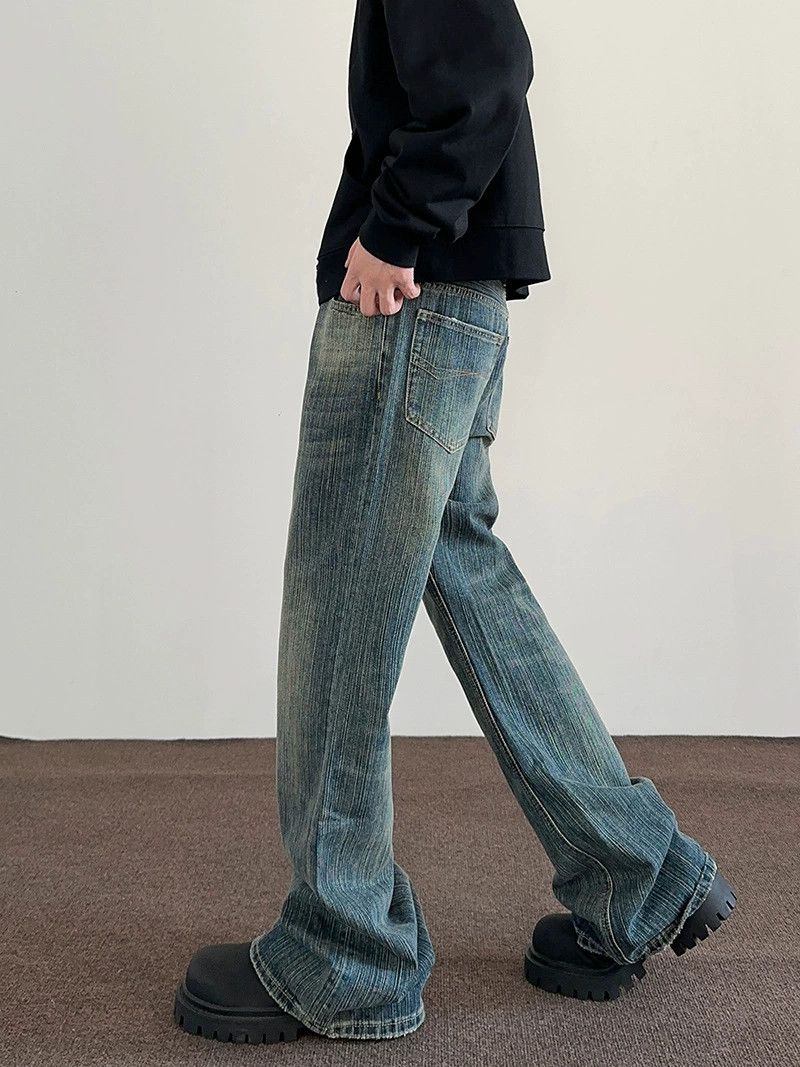 Jean American high street cleanfit washed bamboo distressed jeans Size US 32 / EU 48 - 5 Thumbnail