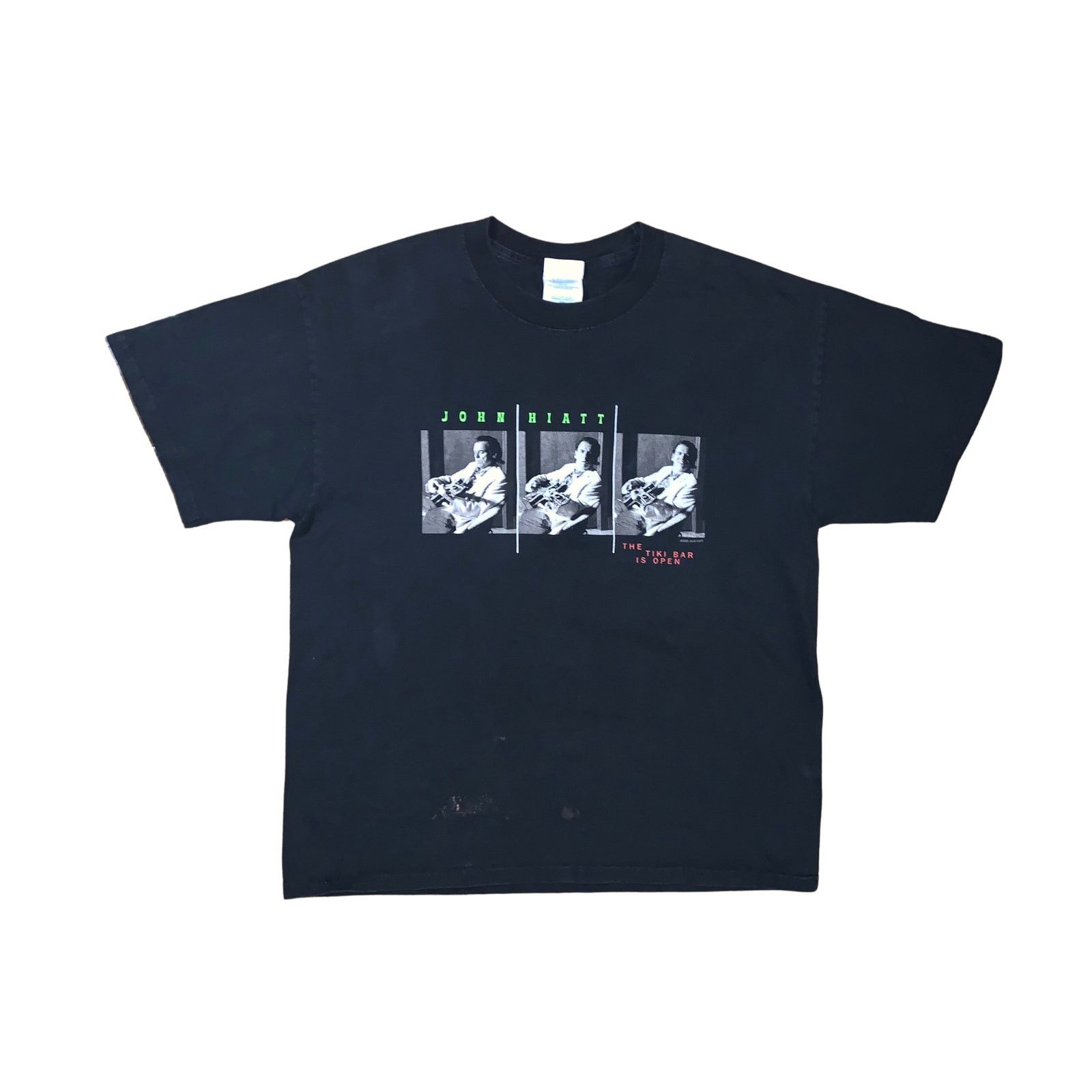 Band Tees × Vintage John Hiatt 2002 Tiki Bar Is Open Tour Black L Band Tee Size US L / EU 52-54 / 3 - 3 Thumbnail