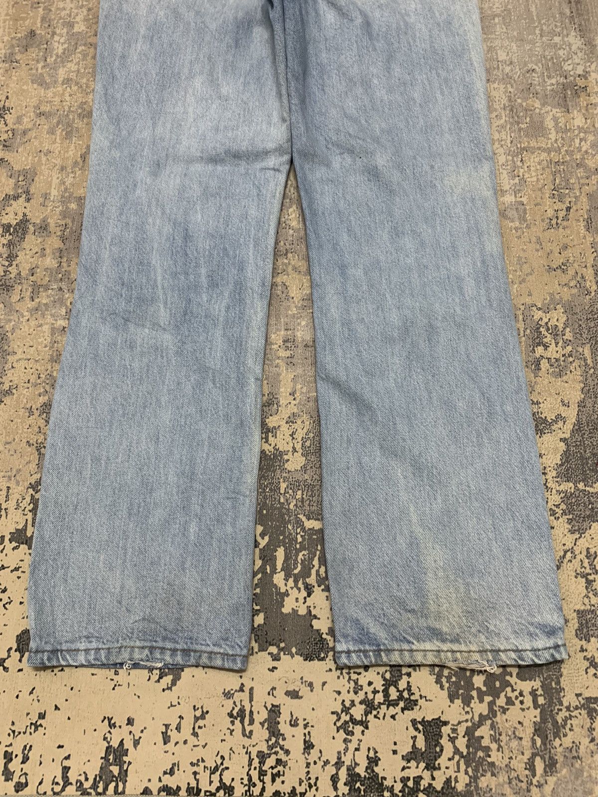Hysteric Glamour Japanese Brand Distressed Denim High Rise Faded Blue Jeans Size US 30 / EU 46 - 13 Thumbnail