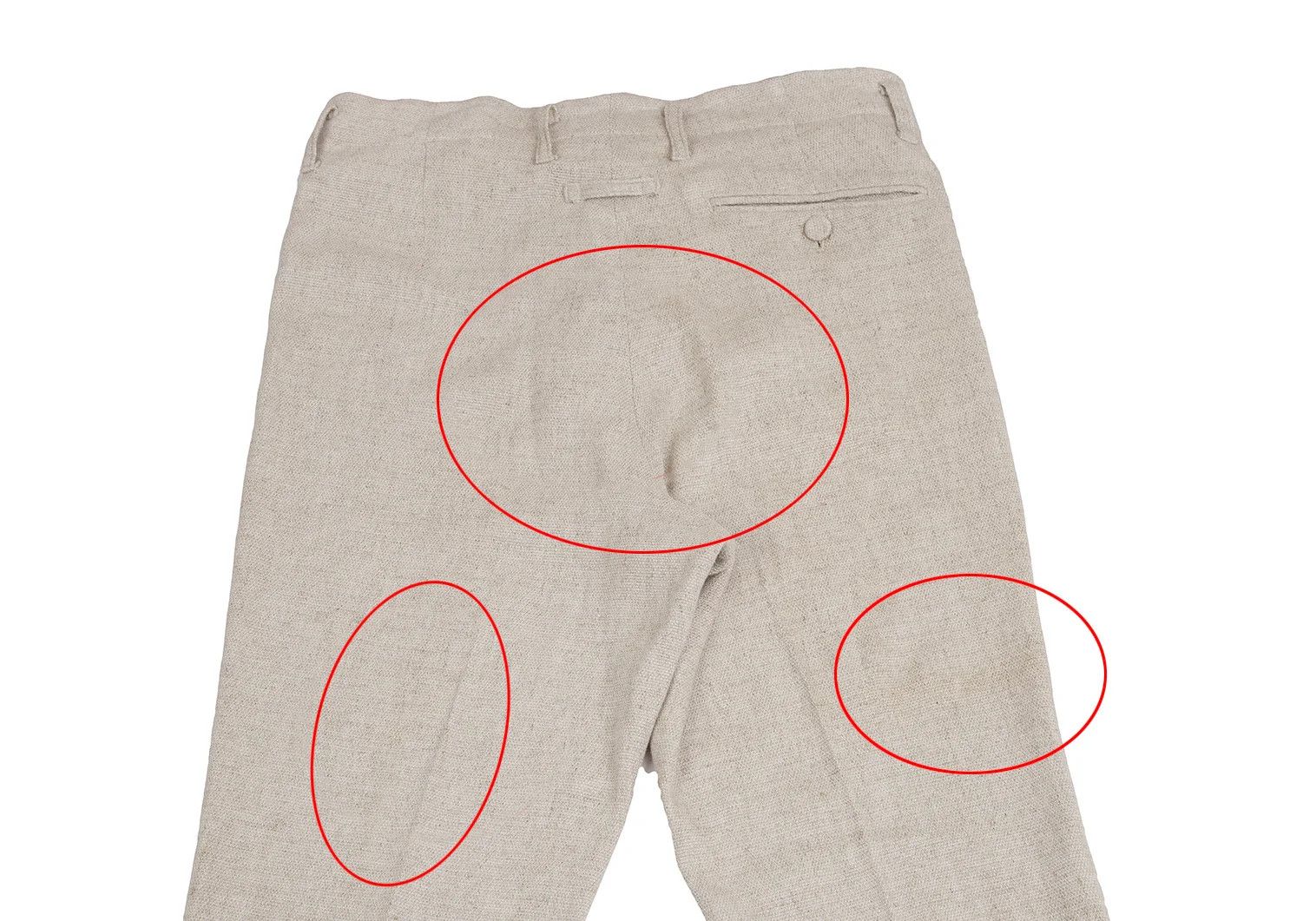 Jean Paul Gaultier Linen Buttoned Tapered Pants in Beige Size 48 Size US 32 / EU 48 - 12 Thumbnail