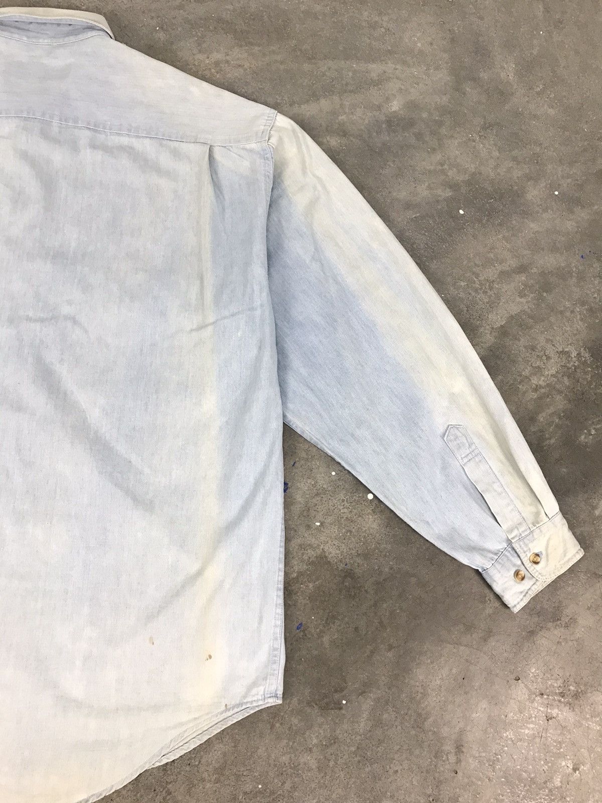 Pepsi Vintage Pepsi Longsleeve Distressed Button Up Shirt Denim Size US XXL / EU 58 / 5 - 7 Thumbnail